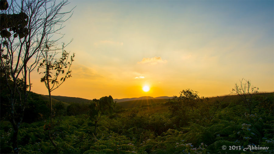 Sunset views from Vagamon