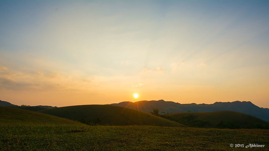 Sunset views from Vagamon