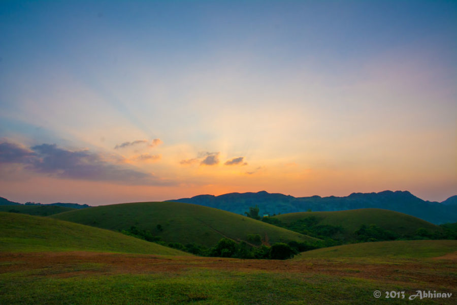 Sunset views from Vagamon