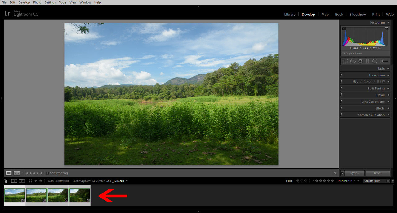 Lightroom Panorama Creation